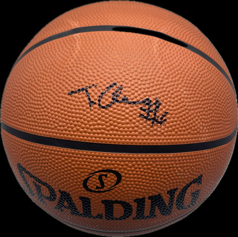 T.J. Cline Signed Basketball Autographed Maccabi Tel Aviv