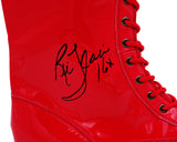 RIC FLAIR AUTOGRAPHED SIGNED RED RIGHT FOOTED BOOT WWE "16X" JSA STOCK #228116