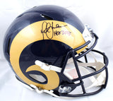 Marshall Faulk Signed F/S Rams 00-16 Speed Authentic Helmet w/HOF-Beckett W Holo