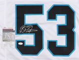 Brian Burns Signed Panthers Jersey (JSA COA) Carolina 2019 #1 Pick NFL Draft DE