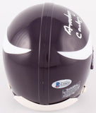 Anthony Carter Signed Vikings Mini-Helmet (Beckett COA & Denver Autographs COA)