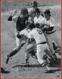 Red Sox Carlton Fisk Authentic Signed 16x20 Framed Photo BAS #AG010135