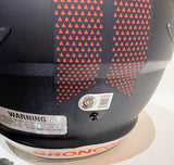 Jonah Elliss Autographed Denver Broncos Navy Replica Helmet 2x Inscribed BAS COA