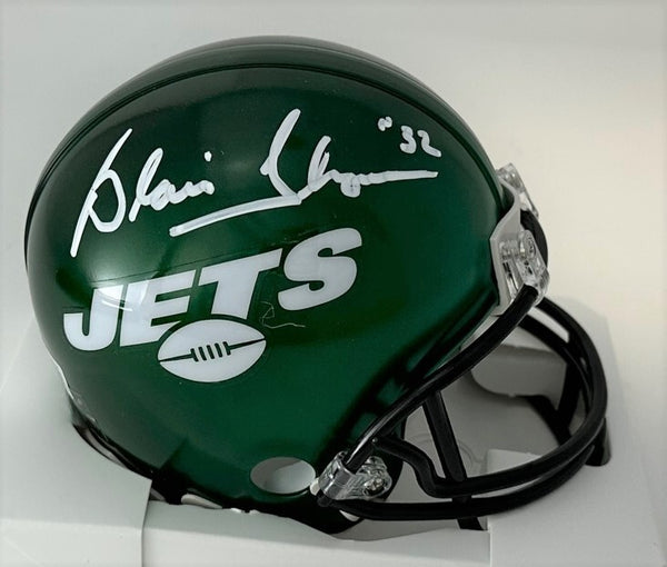 NY Jets Running Back BLAIR THOMAS Signed VSR4 Mini Helmet AUTO - BAS