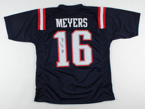 Jakobi Meyers Signed New England Patriots Jersey (Beckett) Pats Starting W.R.
