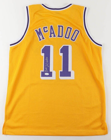 Bob McAdoo Signed Los Angeles Lakers Home Jersey (JSA COA) NBA Hall of Fame 2000