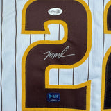 Framed Autographed/Signed Mason Miller 35x39 San Diego Pin Jersey JSA COA