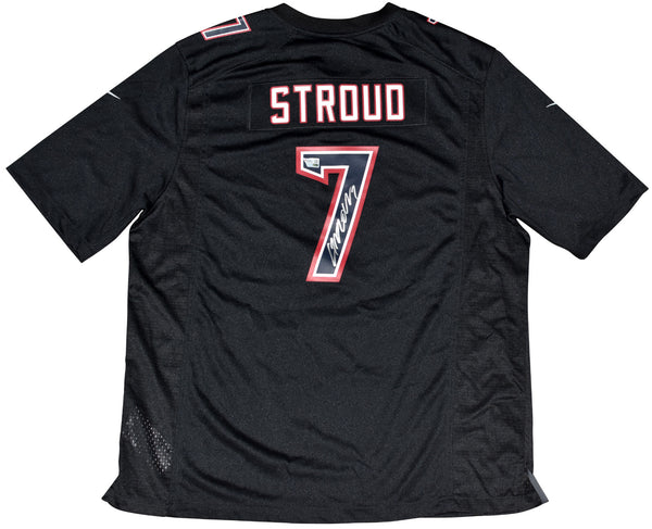 CJ STROUD SIGNED AUTOGRAPHED HOUSTON TEXANS #7 BLACK NIKE JERSEY FANATICS