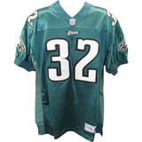 Ricky Watters Signed Philadelphia Eagles Green Starter sz 48 Jersey BAS 48393