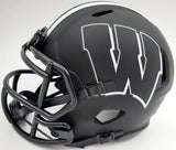 Russell Wilson Auto Wisconsin Black Eclipse Speed Mini Helmet RW Holo Beckett
