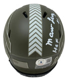 Marv Levy Signed Bills Salute To Service Mini Speed Helmet HOF 01 BAS ITP
