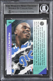 Magic Shaquille O'Neal Signed 1992 Upper Deck #424 Rookie Card BAS Slabbed