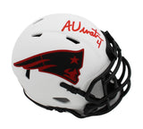 Adam Vinatieri Signed New England Patriots Speed Lunar NFL Mini Helmet