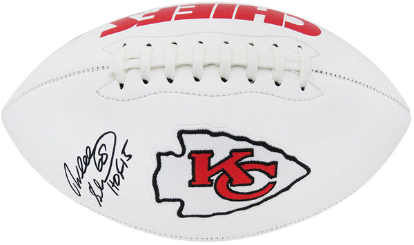 Will Shields Signed KC Chiefs Wilson White Logo NFL Football w/HOF'15 - (SS COA)