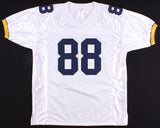 Jake Butt Signed White Michigan Wolverines Jersey (JSA COA) Starting Tight End
