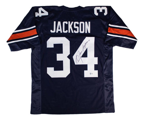 Bo Jackson Auburn Signed Navy Football Jersey BAS