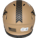 D'Andre Swift Signed Philadelphia Eagles '23 Salute Mini Helmet BAS 42962
