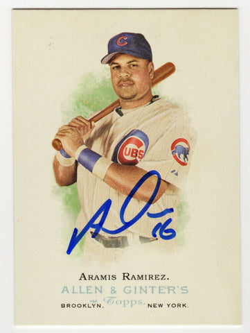 Aramis Ramirez Autographed Cubs 2006 Allen & Ginter Card #230 (SCHWARTZ COA)