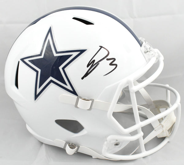 George Pickens Autographed Dallas Cowboys F/S Alt 2022 Speed Helmet - JSA W