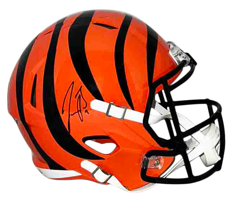 JOE BURROW SIGNED AUTOGRAPHED CINCINNATI BENGALS FULL SIZE SPEED HELMET FANATICS