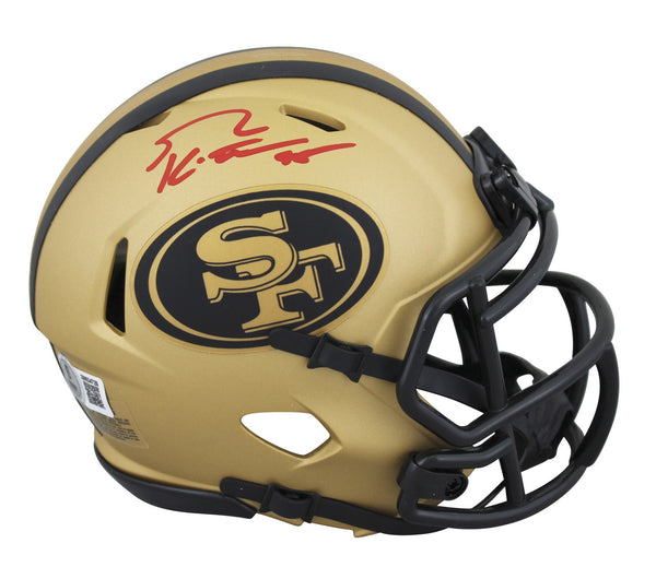 49ers George Kittle Authentic Signed Rave Speed Mini Helmet BAS Witnessed