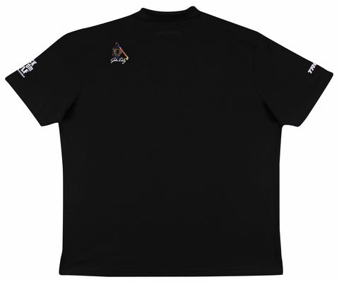 John Daly Signed Match Worn Black Loudmouth Polo Shirt BAS #BK84776JD107