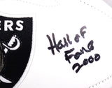 Howie Long Autographed Raiders Logo Football w/HOF- Beckett W Hologram *Black