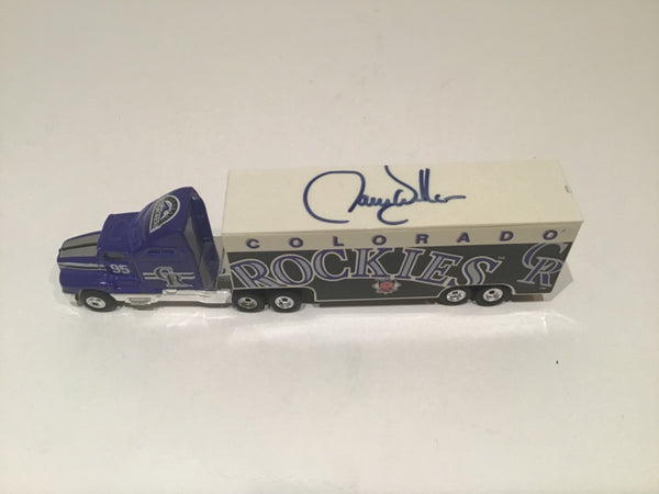 Larry Walker Colorado Rockies Signed Semi-Truck 1995
