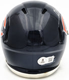 DJ MOORE AUTOGRAPHED CHICAGO BEARS BLUE SPEED MINI HELMET BECKETT WITNESS 224750