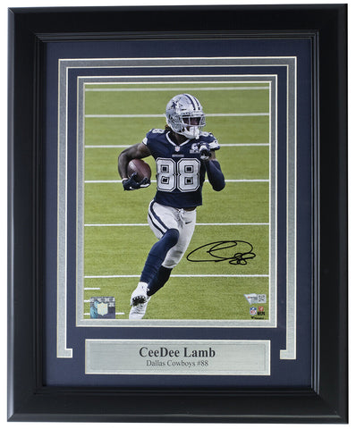 CeeDee Lamb Signed Framed 8x10 Dallas Cowboys Photo Fanatics