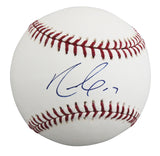 Rangers Nelson Cruz Authentic Signed Allen Selig OML Baseball BAS #BY031108