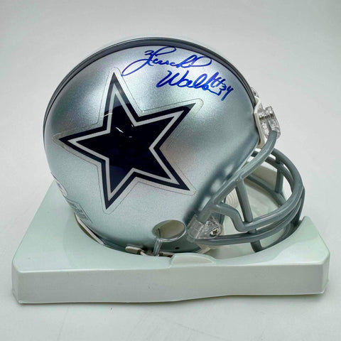 Autographed/Signed Herschel Walker Dallas Cowboys Mini Football Helmet PSA COA