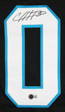 Chuba Hubbard Authentic Signed Black Pro Style Jersey BAS Witnessed 2