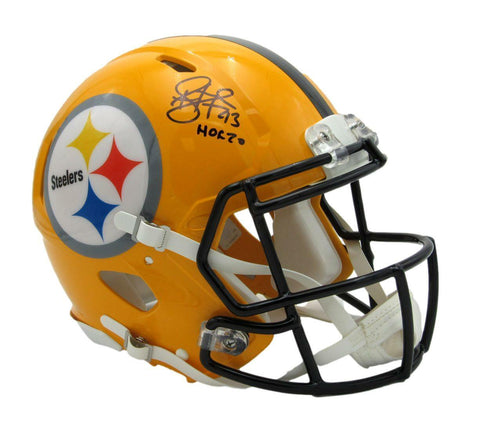 Troy Polamalu HOF Signed Steelers Speed Authentic Full Size Helmet JSA 161904