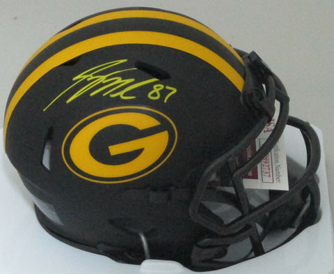 Packers JORDY NELSON Signed Riddell ECLIPSE Speed Mini Helmet AUTO - JSA
