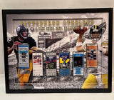 Pittsburgh Steelers 6-Time Super Bowl Champions Replica Ticket Collage -- Framed
