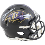 Zay Flowers Autographed Baltimore Ravens Mini Helmet Beckett Witness 50967
