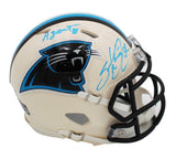Steve Smith Sr Signed Carolina Panthers Speed Retro NFL Mini Helmet with 1 Insc.