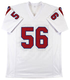 Andre Tippett Authentic Signed White Pro Style Jersey Autographed BAS Witnessed