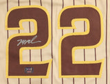 Mason Miller Signed San Diego Padres Pinstriped Jersey (Prova) Friars Closer