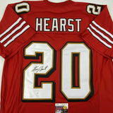Autographed/Signed GARRISON HEARST San Francisco Red Football Jersey JSA COA