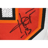 Warren Sapp Autographed/Signed Pro Style Jersey XL White Beckett Witness 50186