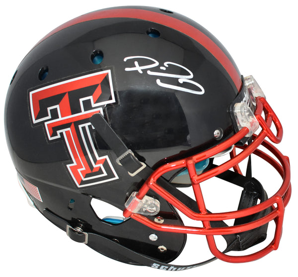 PATRICK MAHOMES SIGNED TEXAS TECH RED RAIDERS FULL SIZE AUTHENTIC HELMET BECKETT