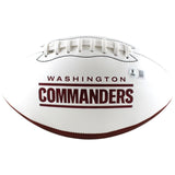 Frankie Luvu Autographed Washington Commanders Logo Football Beckett W 51823