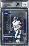 Ravens Ray Lewis Signed 2003 Absolute Memorabilia #2 Card Auto 10! BAS Slabbed