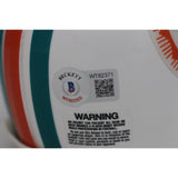 Larry Little Signed Miami Dolphins TB 1972 VSR4 Mini Helmet HOF Beckett 46041