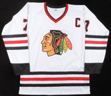 Chris Chelios Signed Chicago Blackhawks Captain's Jersey (JSA COA) "2013 HOF"