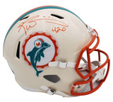 Ricky Williams Signed Miami Dolphins Speed Full Size Retro NFL Helmet with Insc.