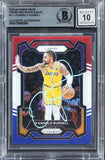 Lakers D'Angelo Russell Signed 2023 Panini Prizm RWB #111 Card Auto 10! BAS Slab