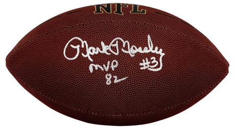 Mark Moseley Signed Wilson Super Grip Full Size NFL Football w/82 MVP - (SS COA)